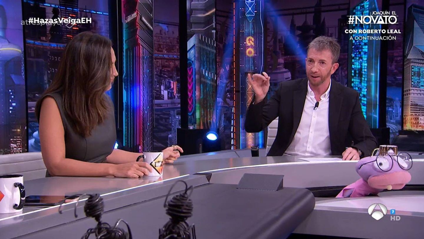 Tamara Falcó y Pablo Motos, en 'El hormiguero'. (Antena 3)