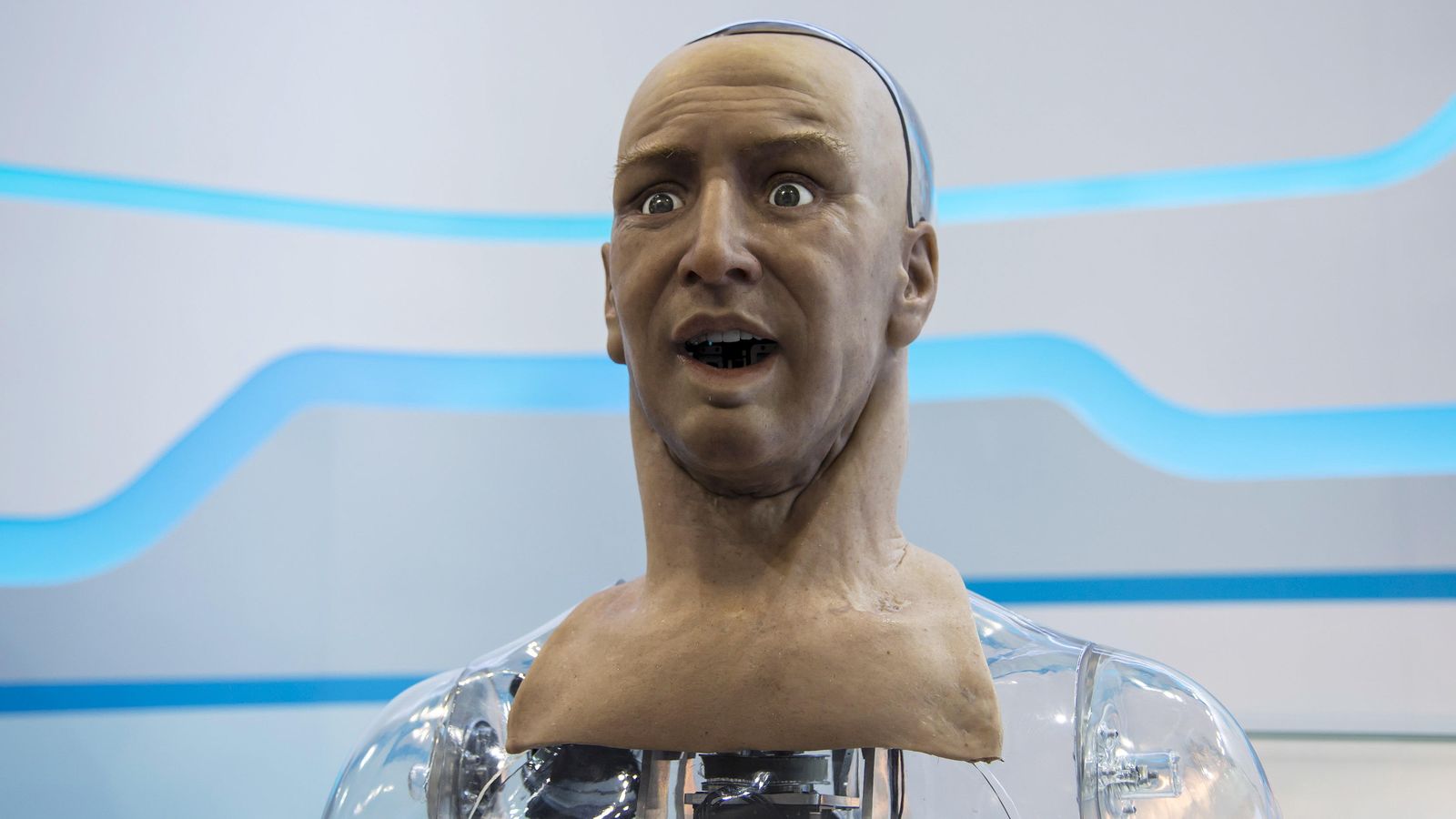 Foto: Un robot humanoide desarrollado por Hanson Robotics. (Foto: Reuters)