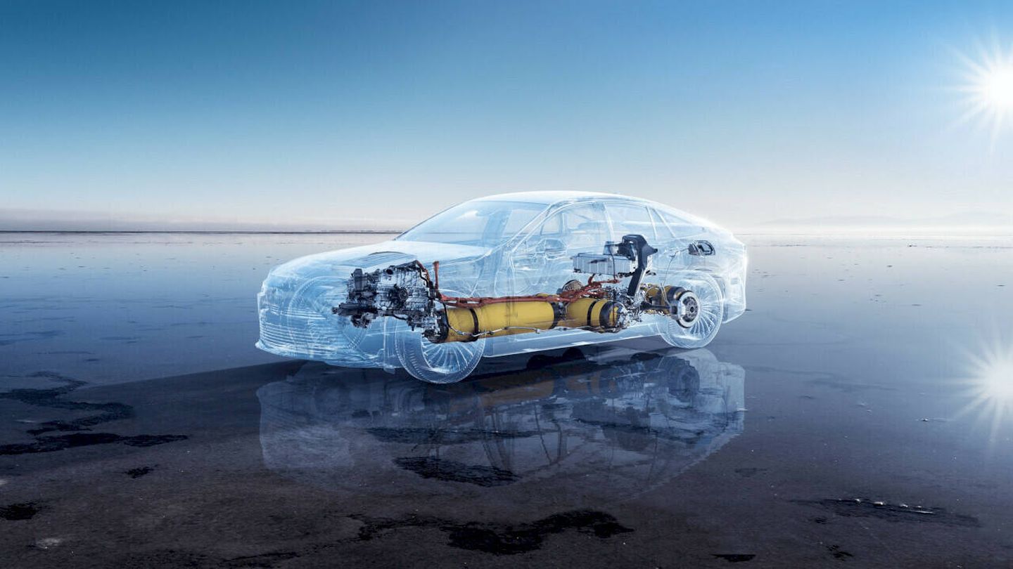 Una de las alternativas a las baterías es el coche con motor de explosión de hidrógeno. (Toyota)