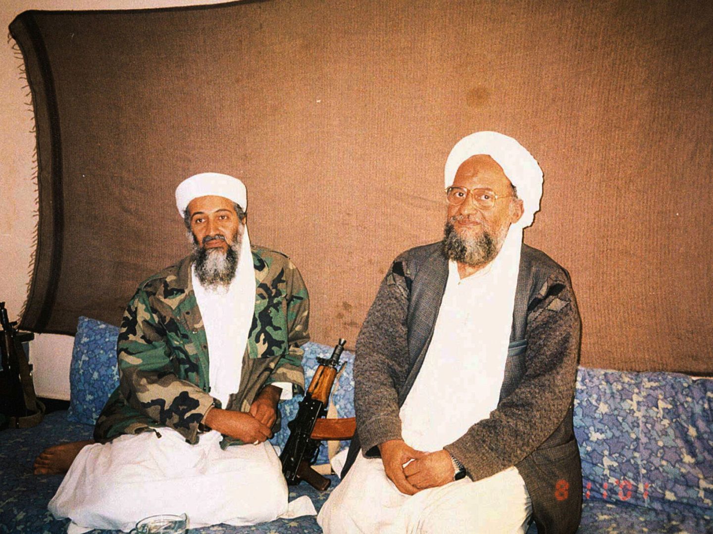 Bin Laden, junto a su lugarteniente, Al Zawahiri.