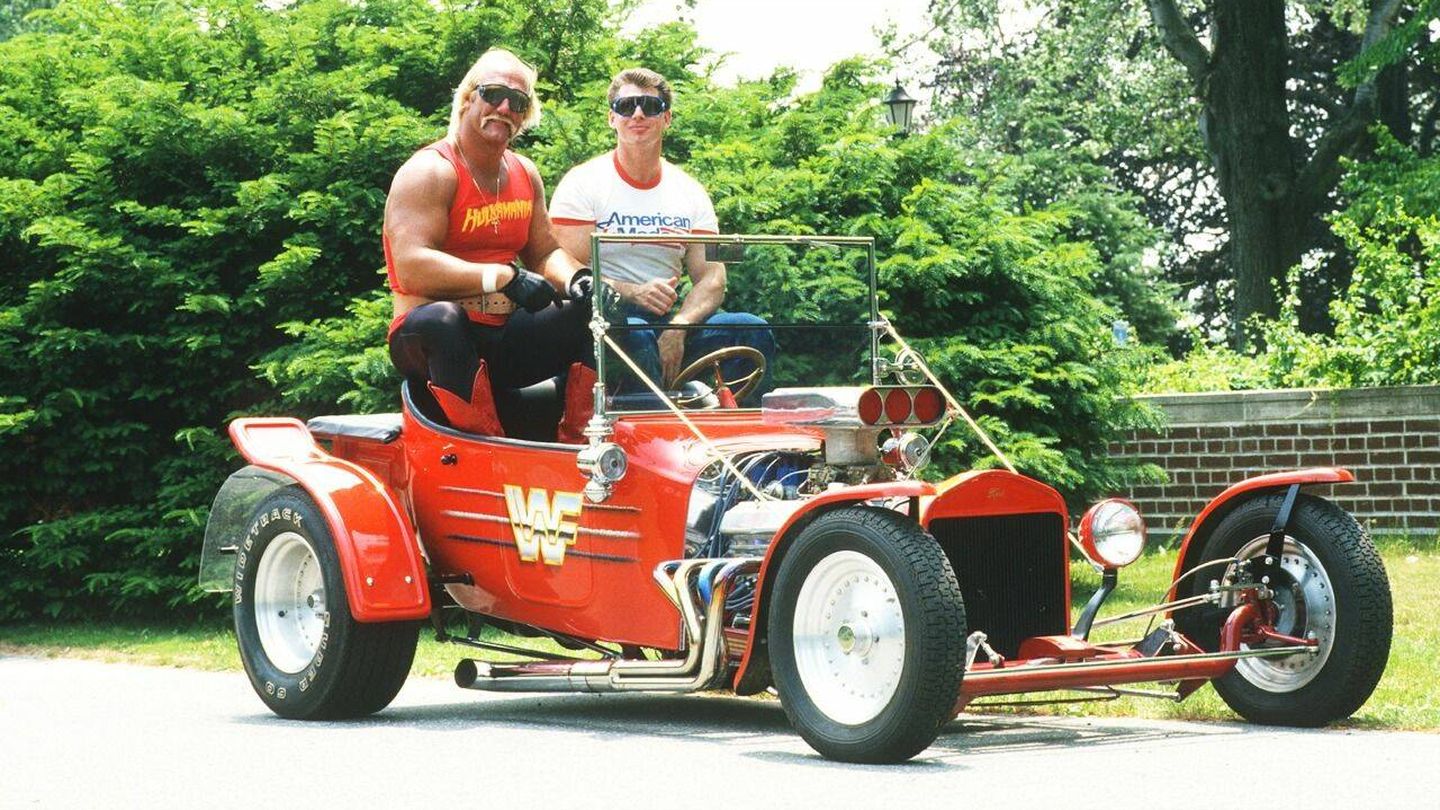Hogan y McMahon, en 1985. (WWE)