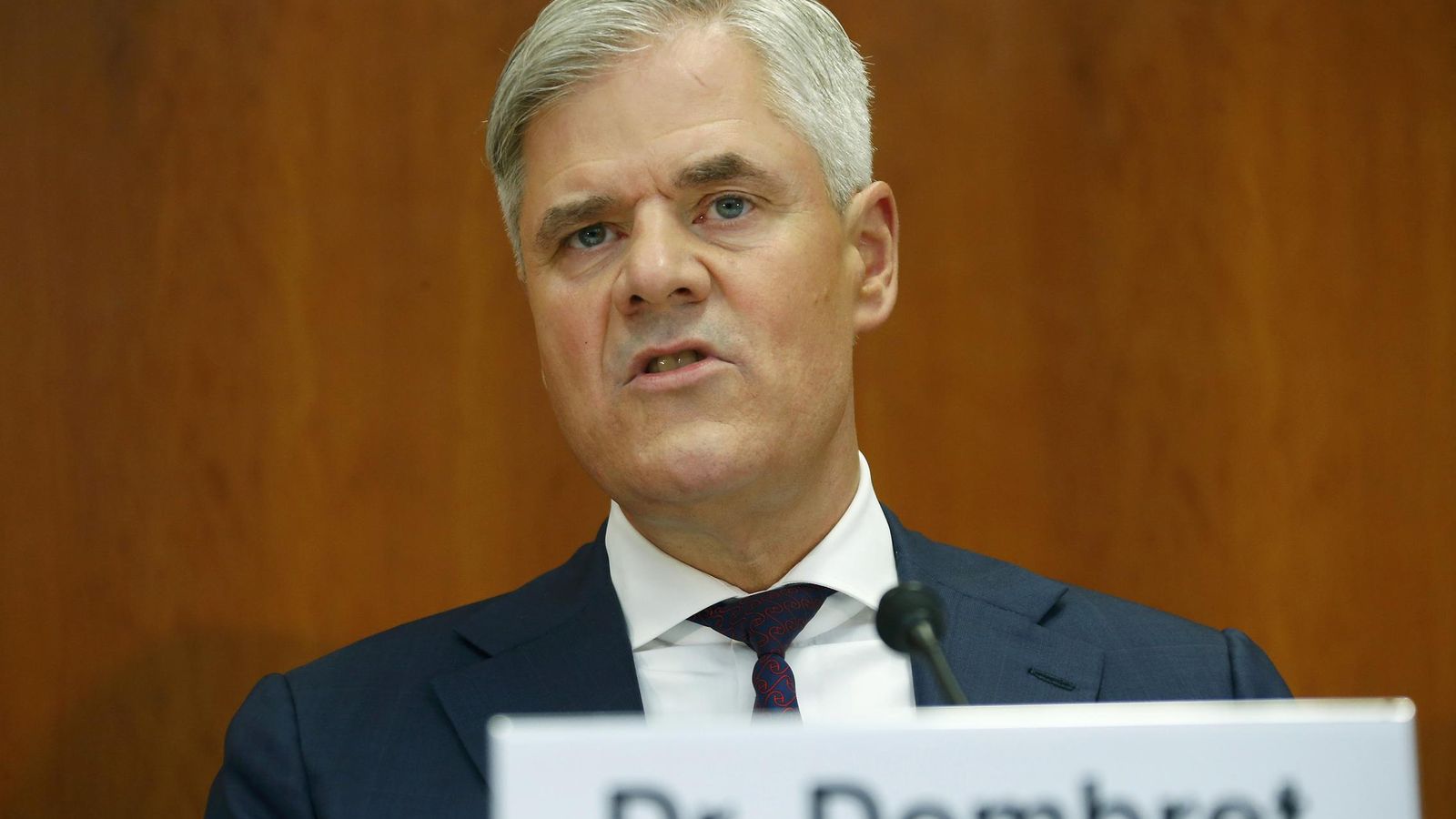 Foto: El responsable de supervisión bancaria y consejero del Bundesbank, Andreas Dombret. (Reuters)