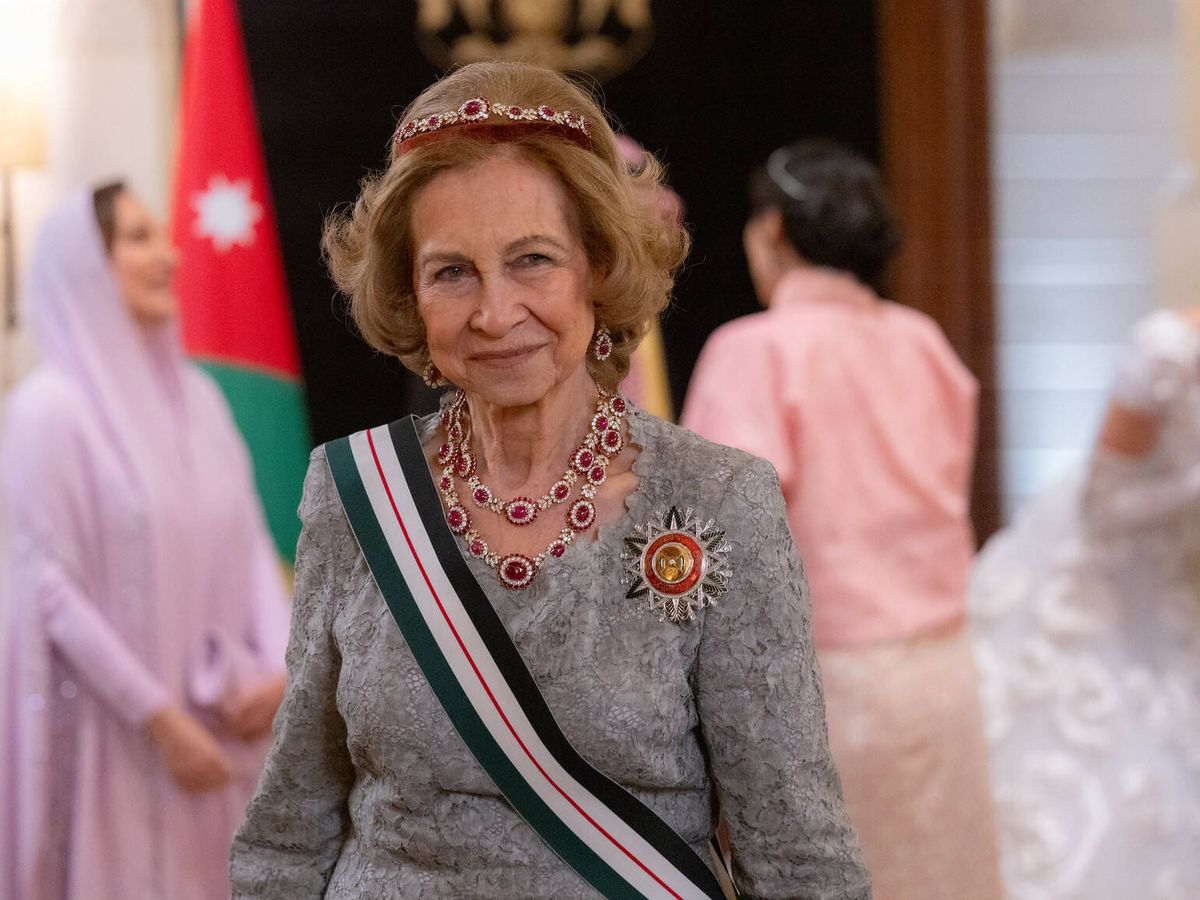 Foto: La reina Sofía, en la recepción. (Corte Real Hachemita)
