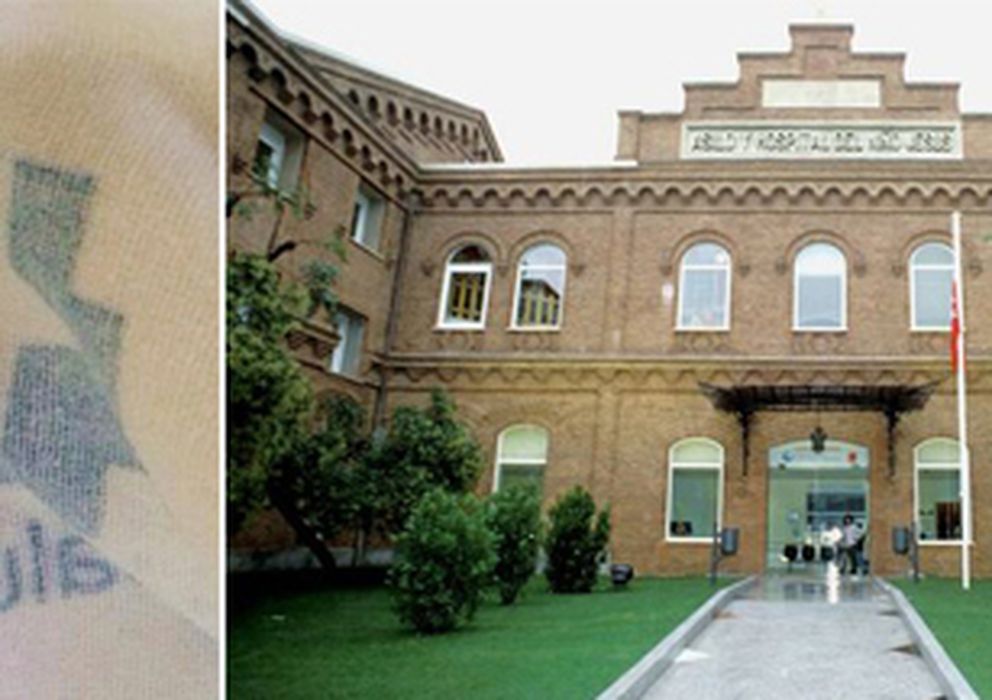 Foto: A la izquierda, la fotografía que tomó la afectada. A la derecha, fachada del hospital Niño Jesús. 