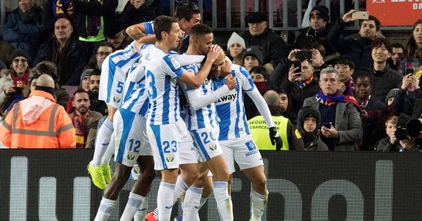 Foto: Jugadores del Leganés celebran un gol. (EFE)