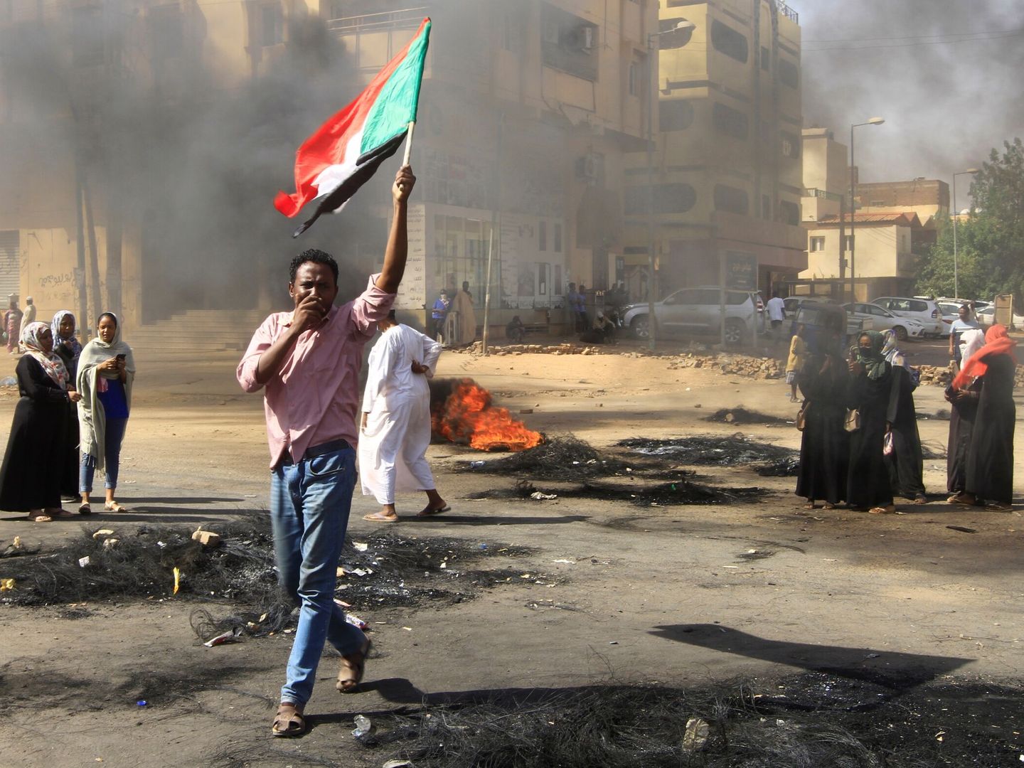 Protestas en Jartum. (EFE) 