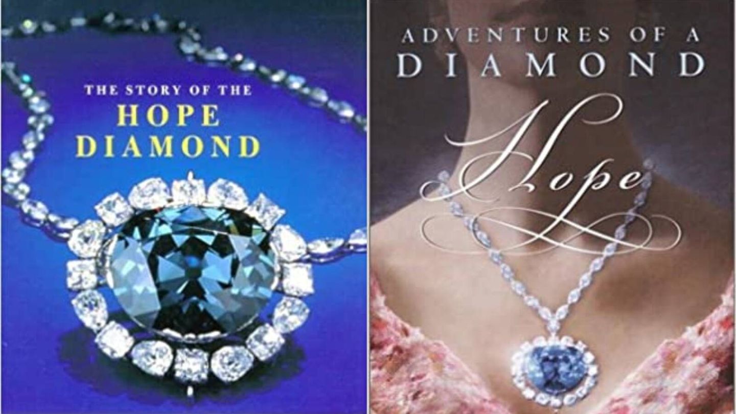 Dos de los muchos libros que analizan el famoso diamante francés: 'The story of the Hope Diamond' y 'Hope: Adventures of a diamond'. (Amazon)