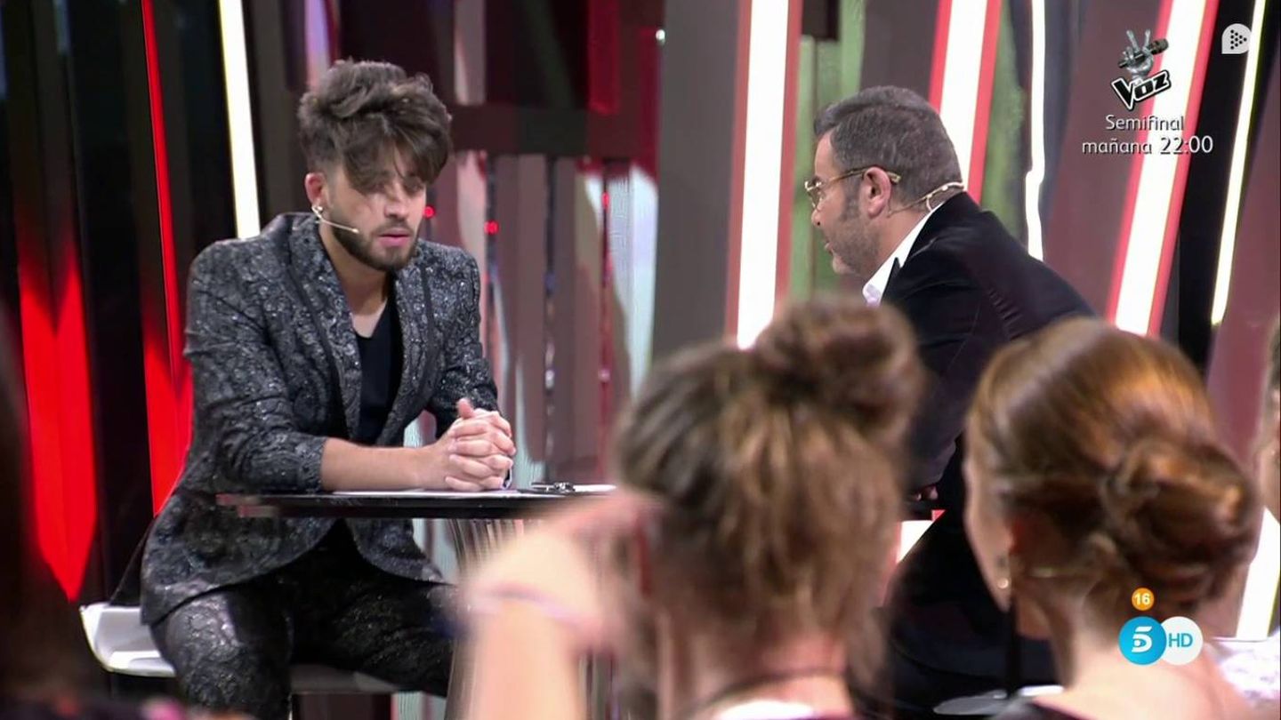 Rubén durante su entrevista con Jorge Javier en 'GH Revolution'. (Mediaset España)