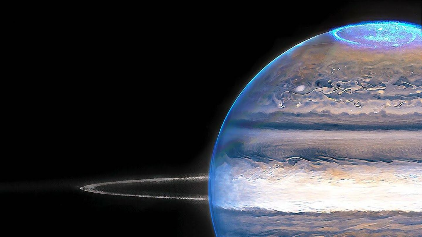 Jupiter y su anillo. (James Webb)