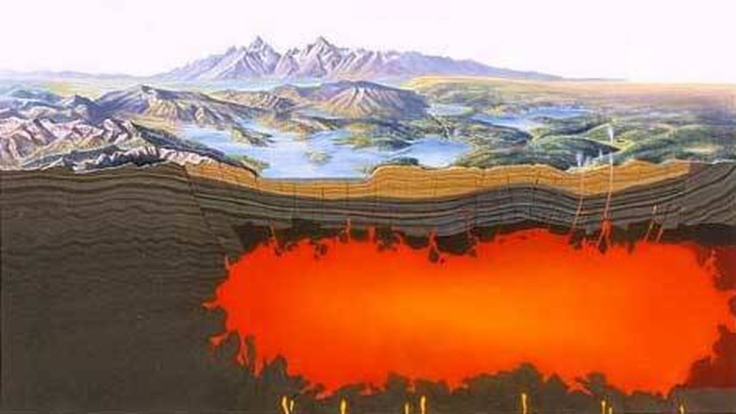 Así es la cámara magmática de Yellowstone. (CC/Wikimedia Commons)