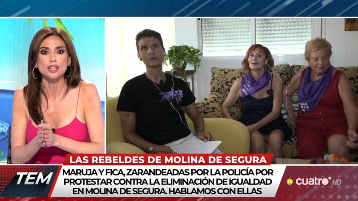 Patricia Esteve, Maruja Vega y Fica Martínez en 'Todo es mentira'. (Mediaset)