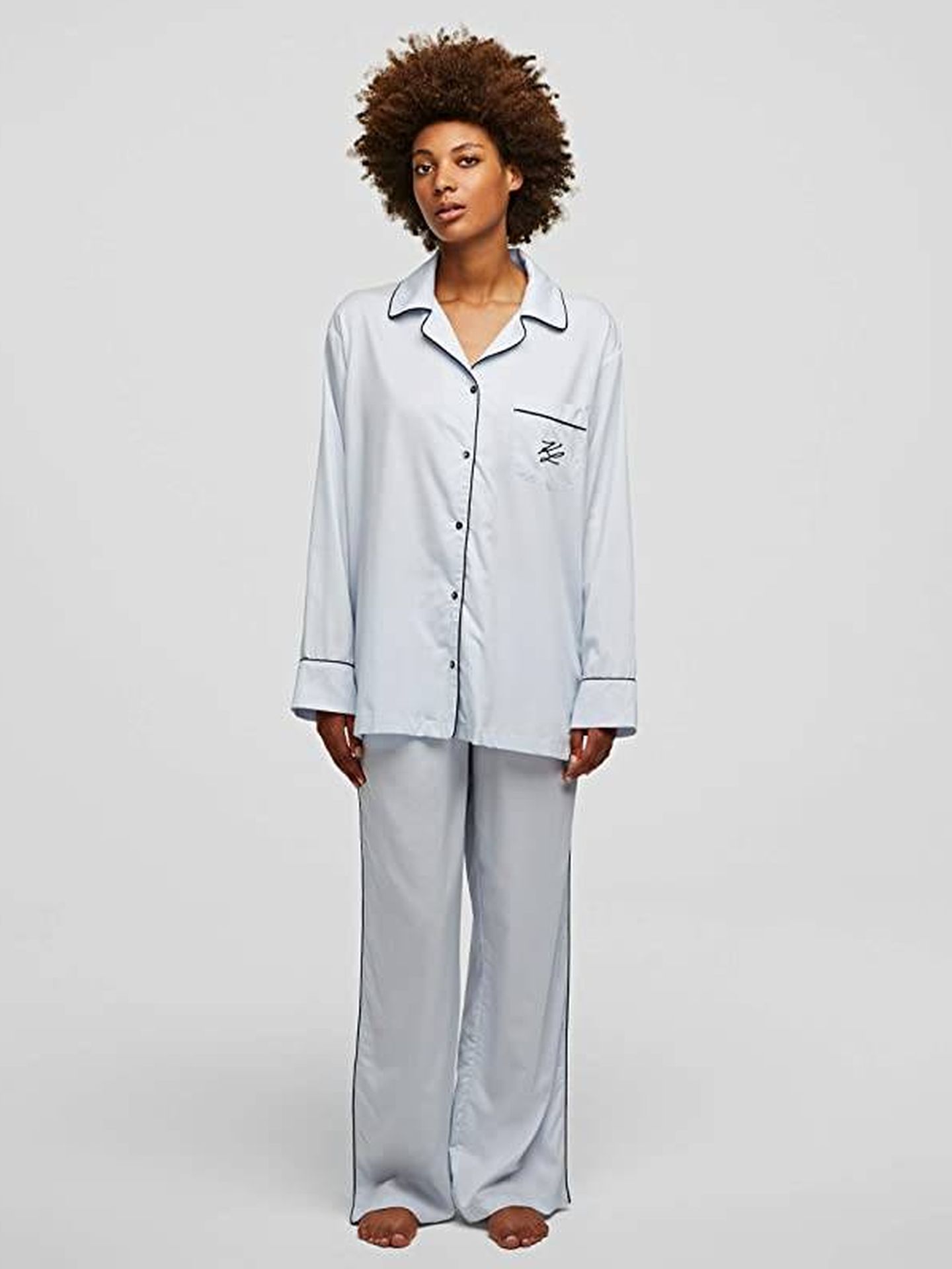 Pijama de Karl Lagerfeld. (Cortesía)
