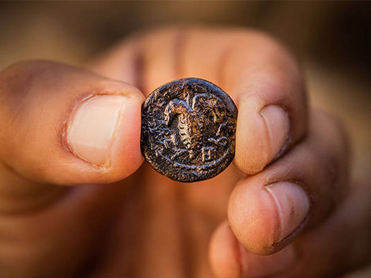 Foto: Hallan una moneda de hace dos milenios que los judíos acuñaron contra Roma. (FOTO: City of David Archive)
