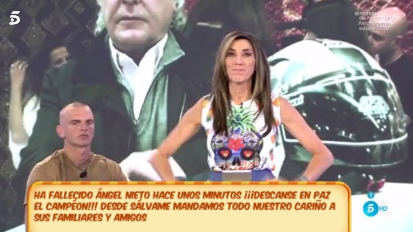 Paz Padilla, emocionada tras la muerte de Ángel Nieto.