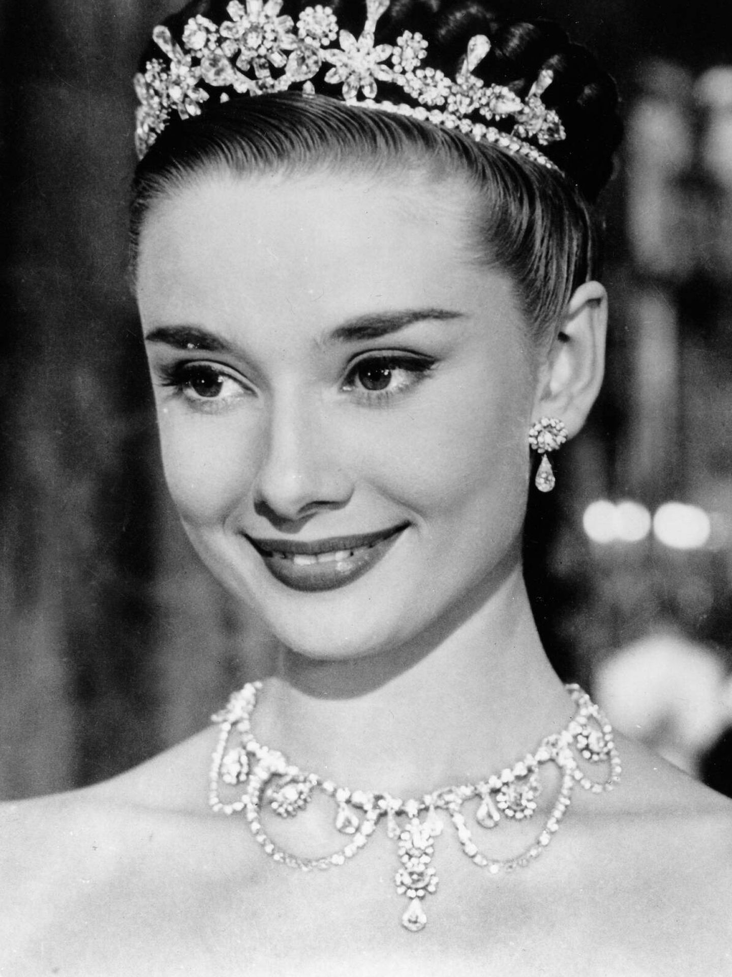 Hepburn en un fotograma de 'Vacaciones en Roma'. (CP)