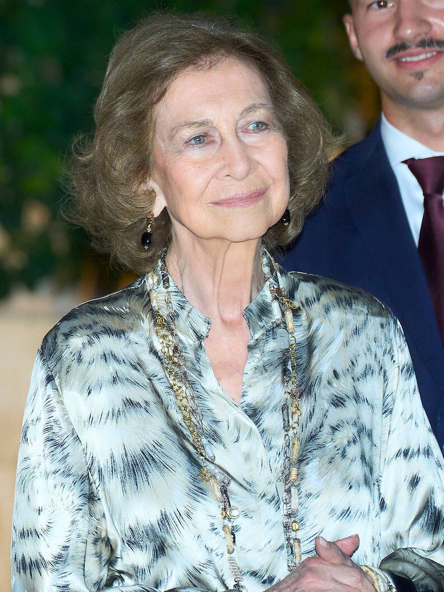 La reina Sofía, este jueves en Marivent. (Limited Pictures)