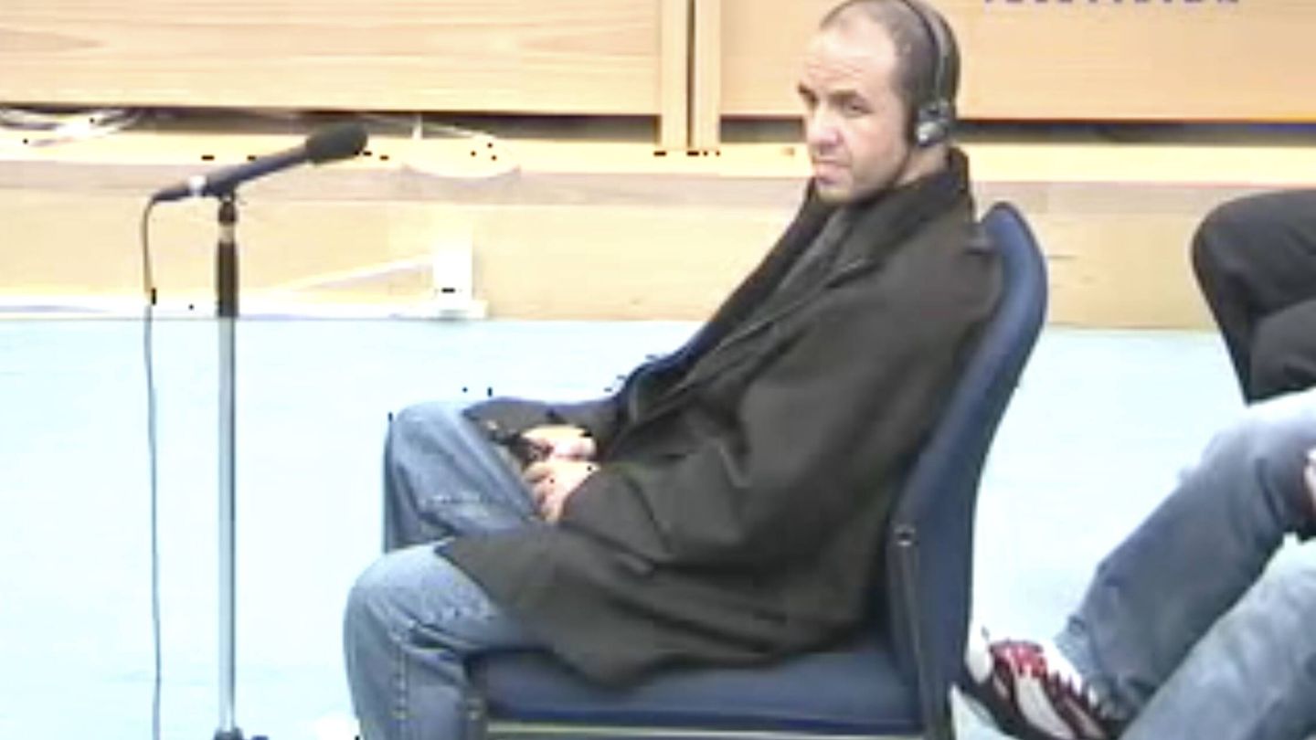 Youssef Belhadj, alias 'Abu Dujanah', durante el juicio del 11-M.