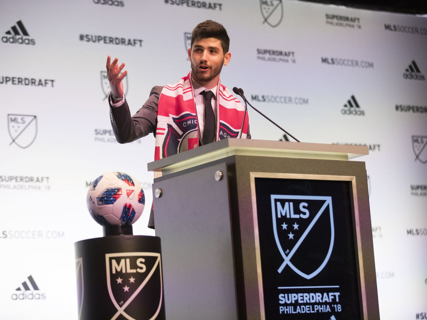 Jon Bakero fue elegido en el quinto puesto del 'draft' de la MLS de 2018. (USA TODAY Sports)