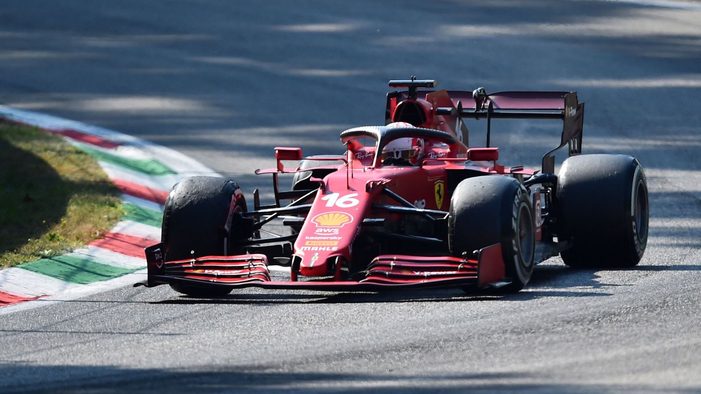 Leclerc llega como un tiro. (Reuters)