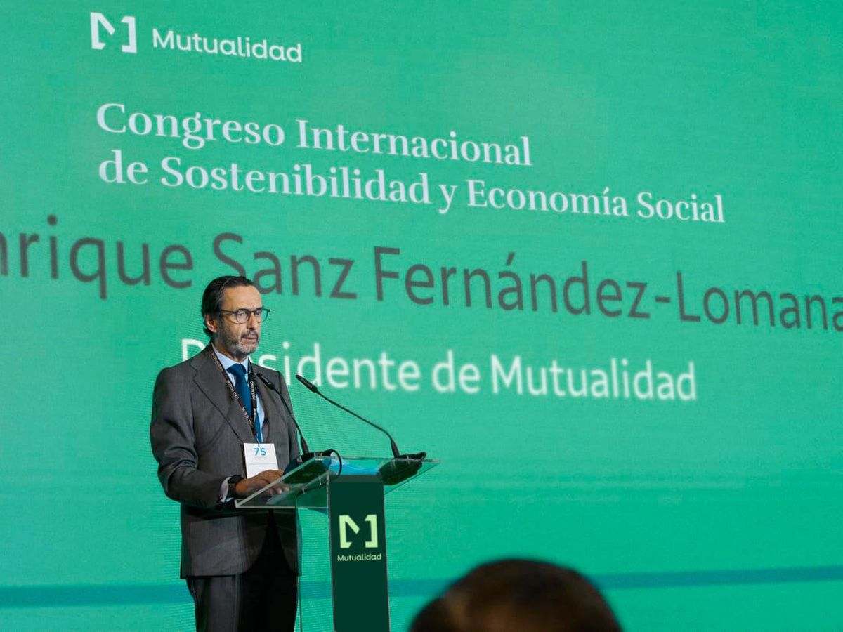Foto: Enrique Sanz Fernández-Lomana, presidente de Mutualidad