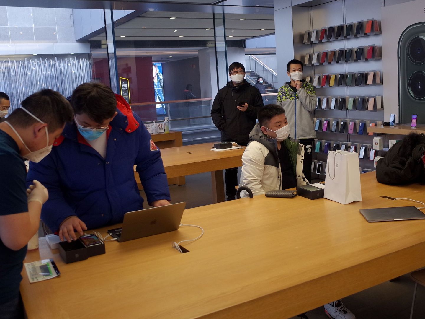 Tienda de Apple en Pekín, la semana pasada. (EFE)