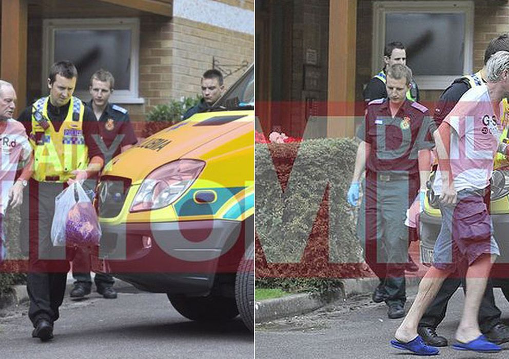 Foto: Gascoigne fue trasladado a un hopital (Foto: Daily Mirror)