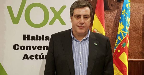 Foto: José María Llanos, presidente provincial de Vox en Valencia. 