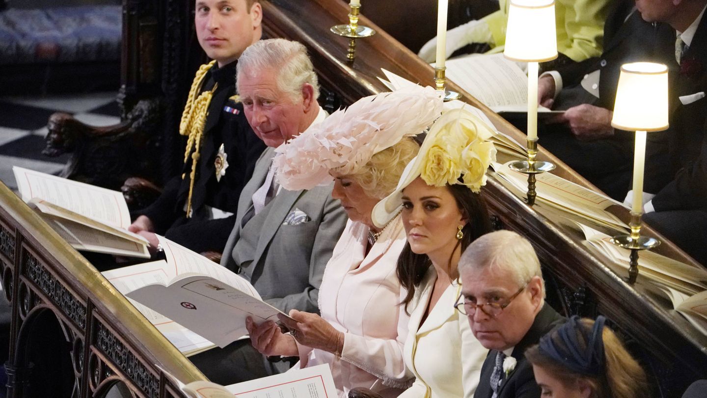  La duquesa de Cambridge durante la boda de los Sussex. (Getty)