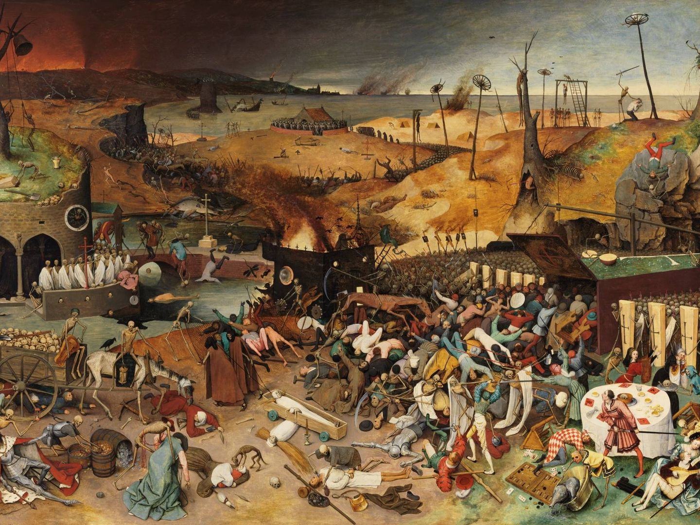 'El triunfo de la muerte', Peter Brueghel, el viejo, 1562-63. Museo del Prado.