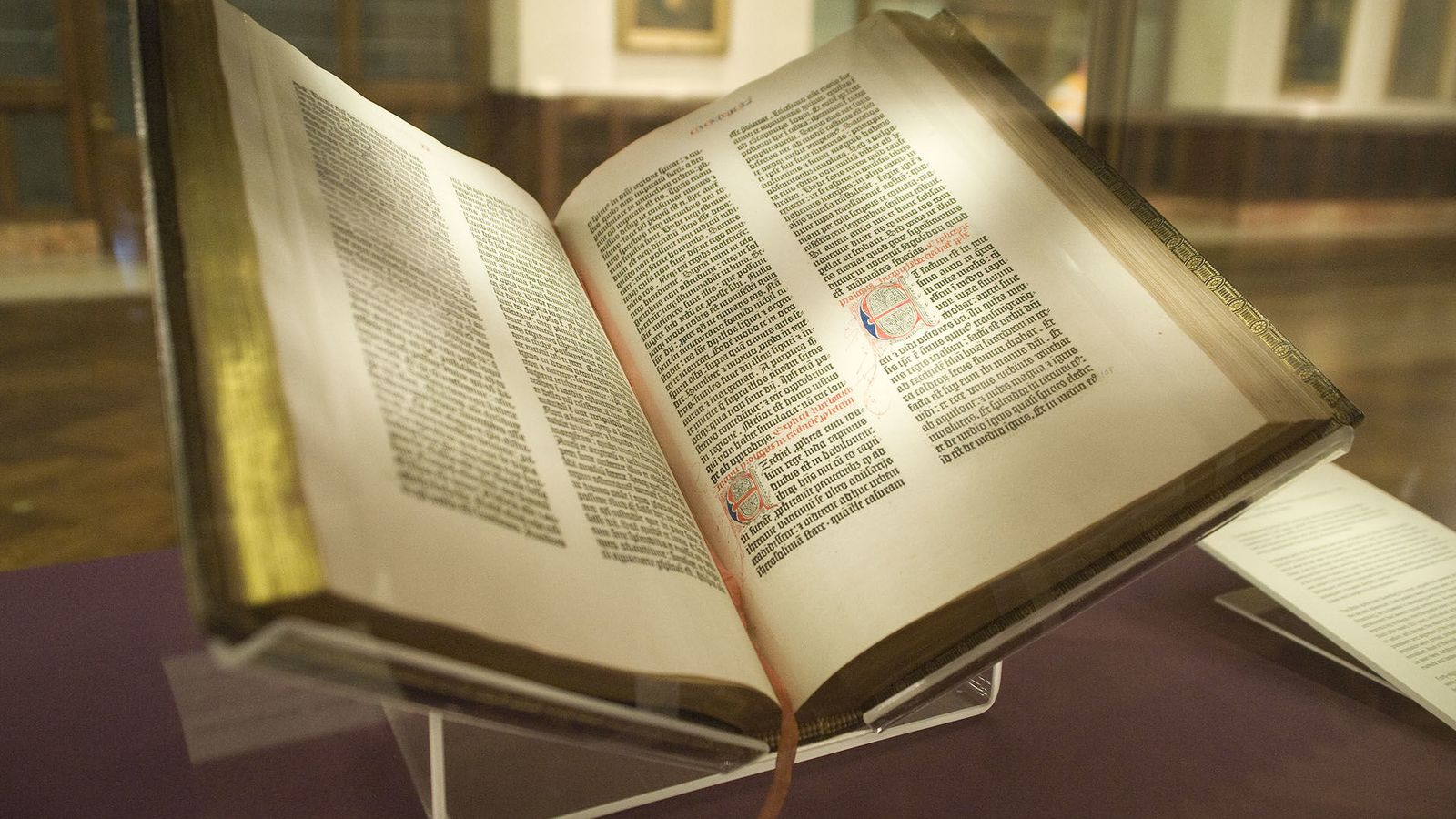 Foto: La Biblia de Gutenberg