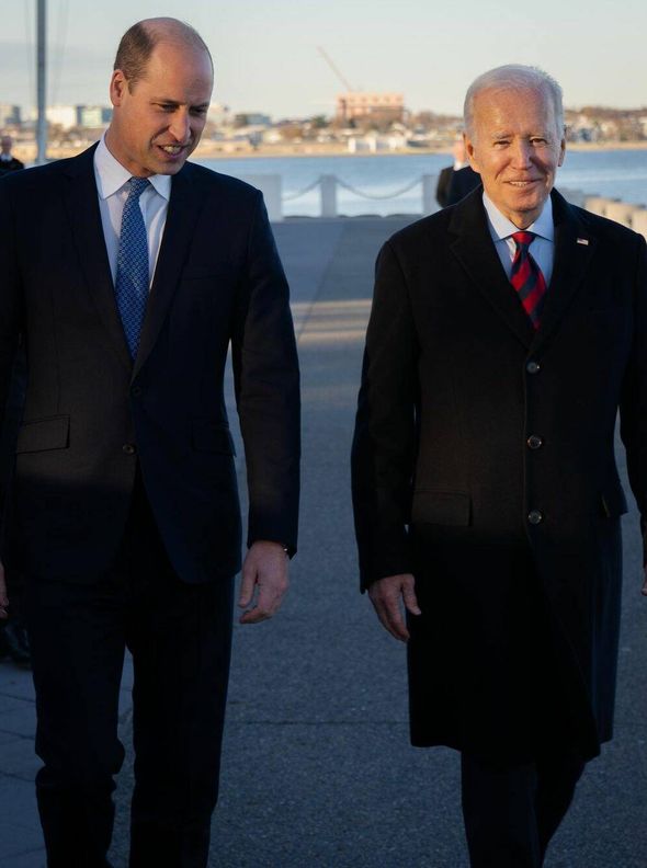 El príncipe Guillermo, junto a Joe Biden. (RR.SS.)