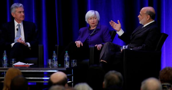 Foto: Jerome Powell, Janet Yellen y Ben Bernanke. (Reuters)