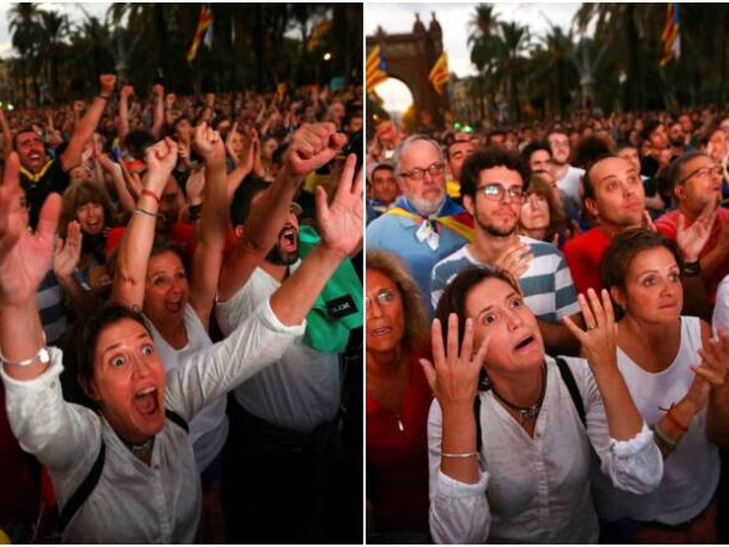 Foto-meme de la declaración de independencia de Cataluña. (Reuters)