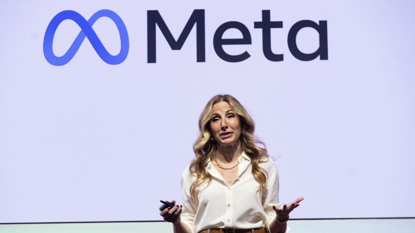 Derya Matras, vicepresidenta de Meta en un evento sobre inteligencia artificial.