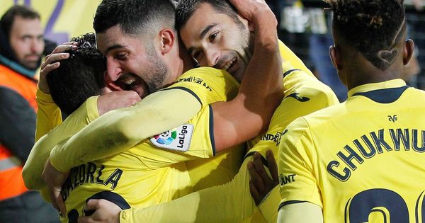 Foto: Jugadores del Villarreal celebran un gol. (EFE)