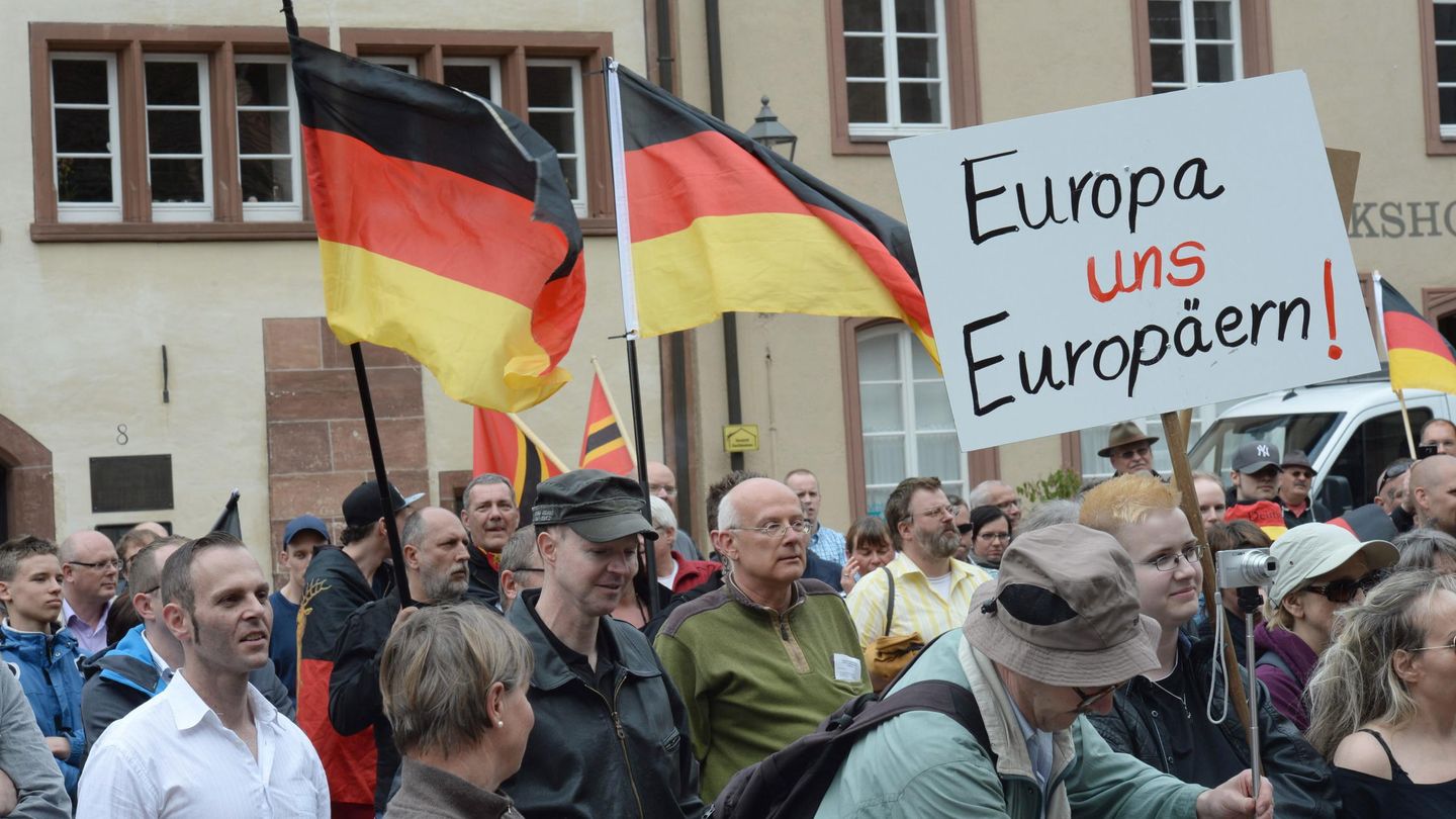 Manifestantes de la derecha radical en Alemania (Reuters).
