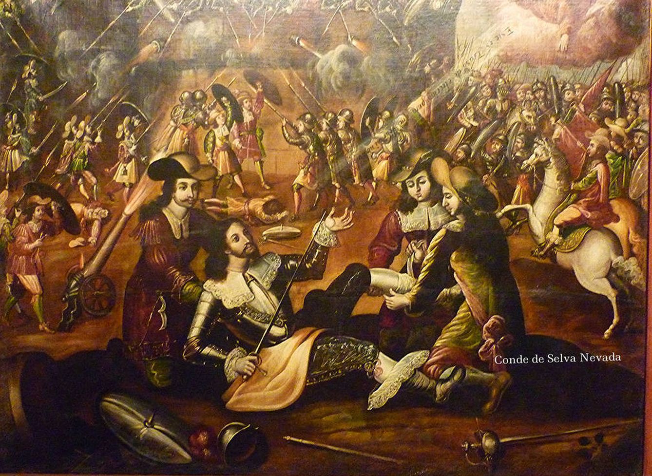 Herido en la batalla de Pamplona. 