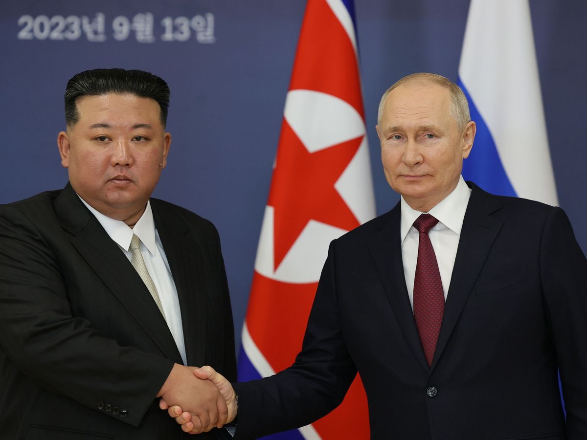 Foto: Kim Yong-un y Vladímir Putin, el 12 de septiembre de 2023. (EFE/Sputnik/Kremlin/Vladimir Smirnov)