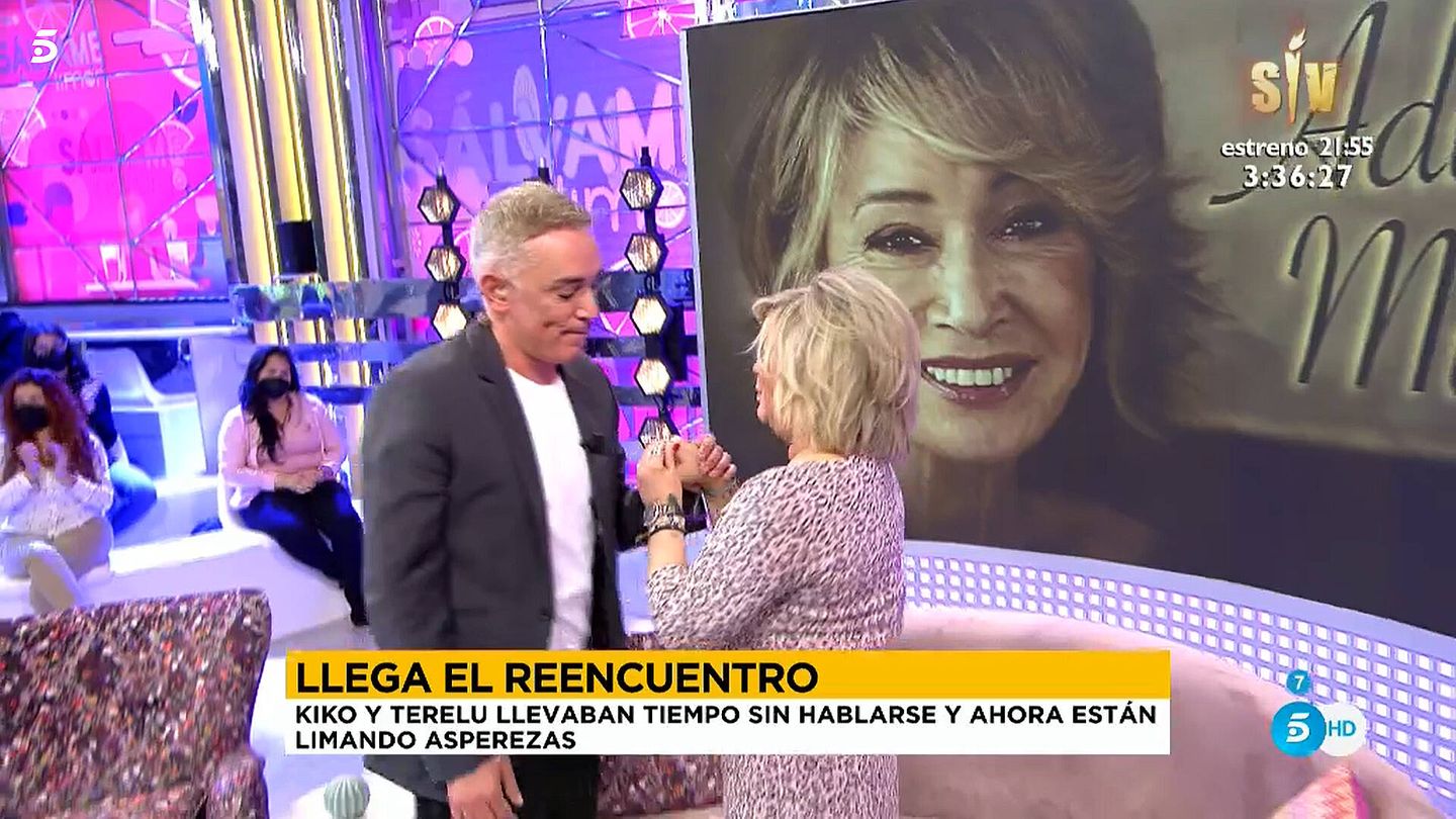 Kiko Hernández y Terelu Campos, en 'Sálvame'. (Telecinco)