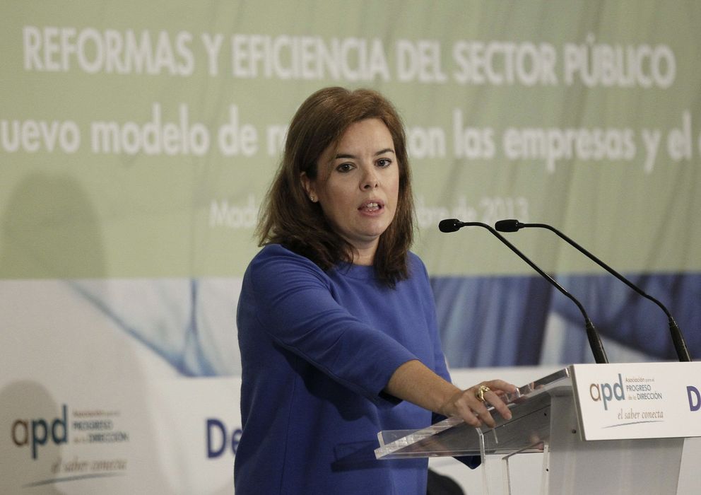 Foto: La vicepresidenta del Gobierno, Soraya Sáenz de Santamaría (EFE)