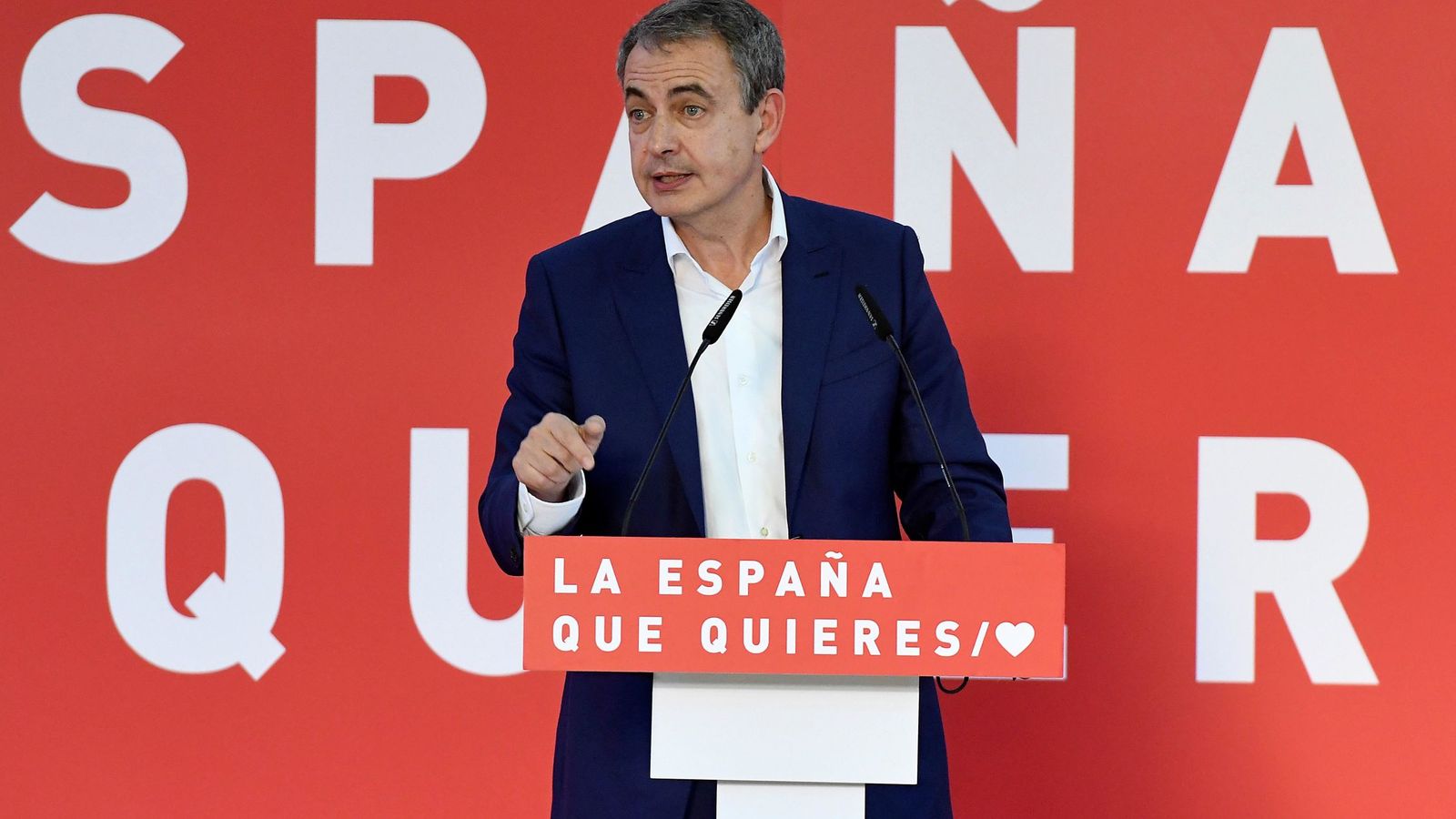 Foto: José Luis Rodríguez Zapatero en un acto del PSOE en León. (EFE)