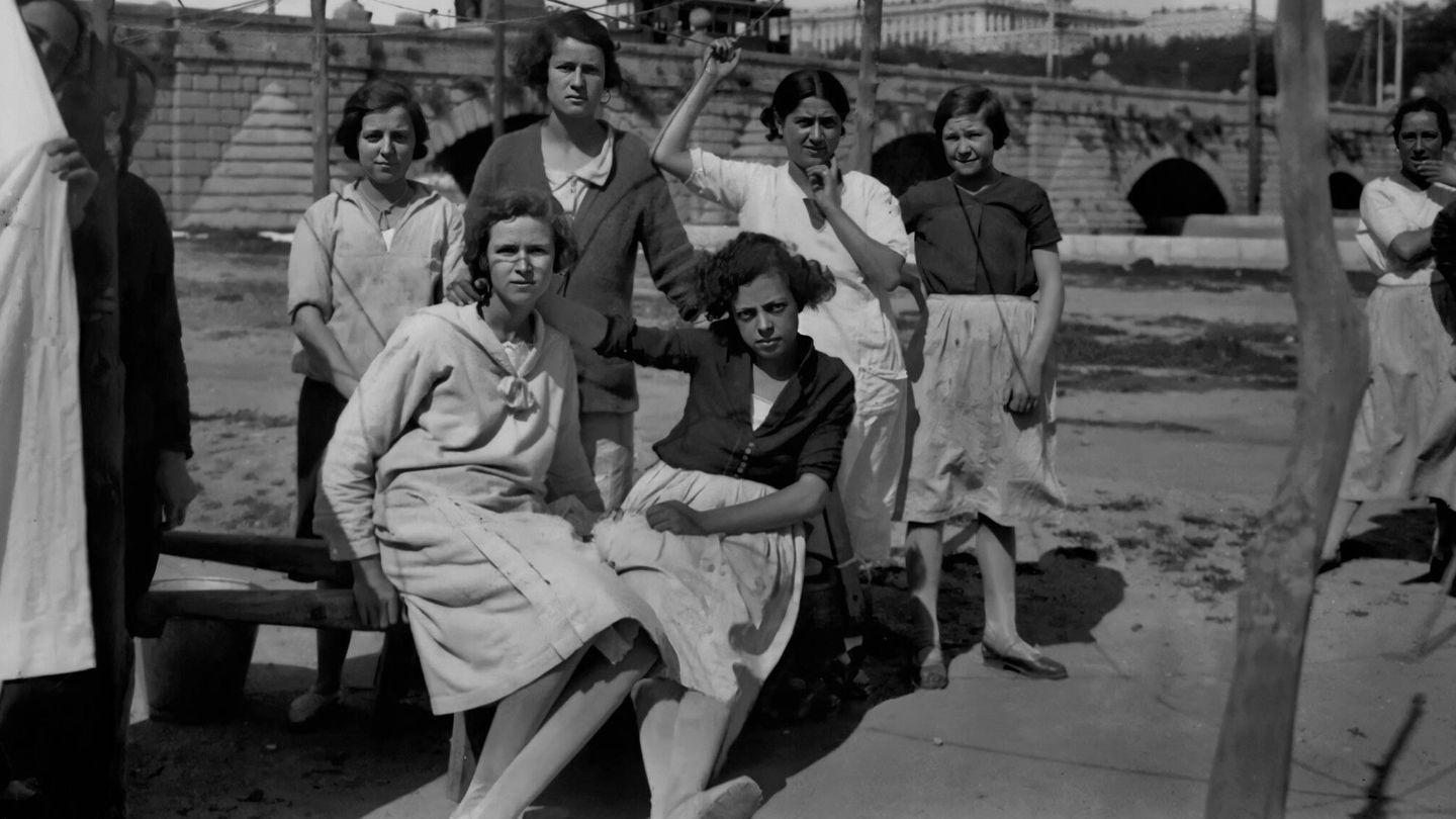 En el libro se cuenta la historia de las lavanderas de Madrid. (Virgilio Muros)