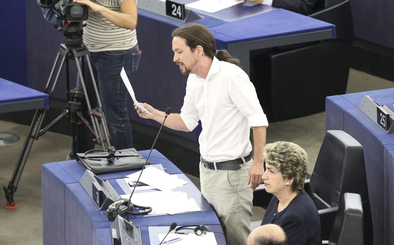 Pablo Iglesias, durante su etapa como eurodiputado. (EFE)