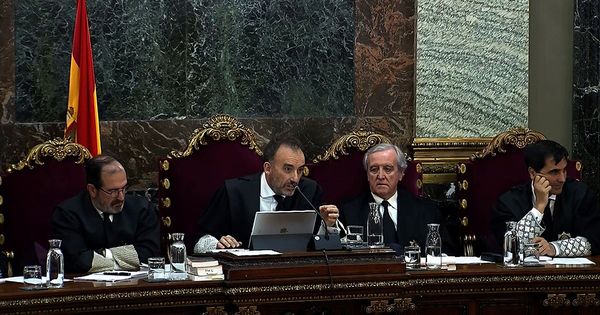 Foto: Imagen tomada de la señal de video institucional del Tribunal Supremo, del presidente del tribunal, Manuel Marchena. (EFE)