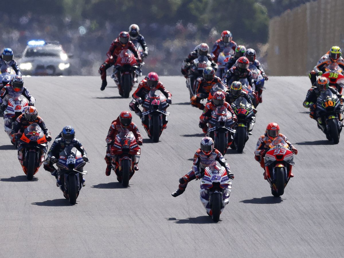 Foto: Imagen del GP de Portugal 2023 de MotoGP. (REUTERS/Marcelo Del Pozo).