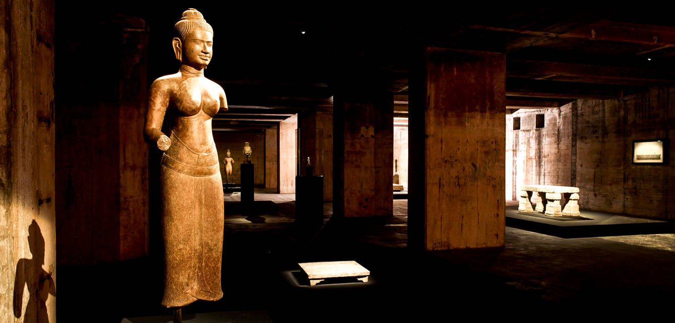 El búnker remodelado por Pawson contiene y exhibe la colección Feuerle de arte asiático y arte contemporáneo. 