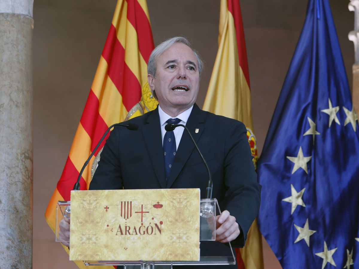 Foto: El presidente de Aragón, Jorge Azcón. (EFE/Javier Belver)