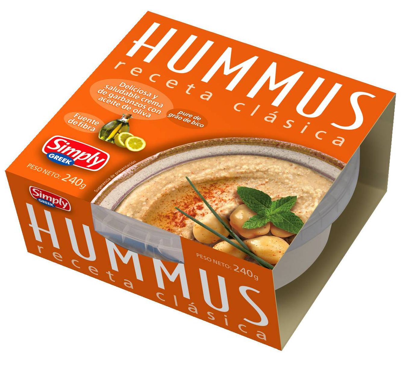 Hummus de Simplly Greek.