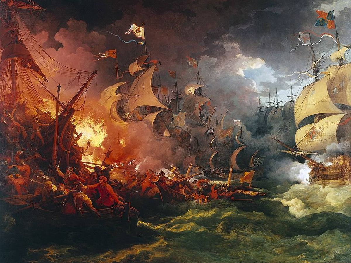 Foto:  ‘Derrota de la Armada Invencible’, Philippe-Jacques de Loutherbourg (1796).