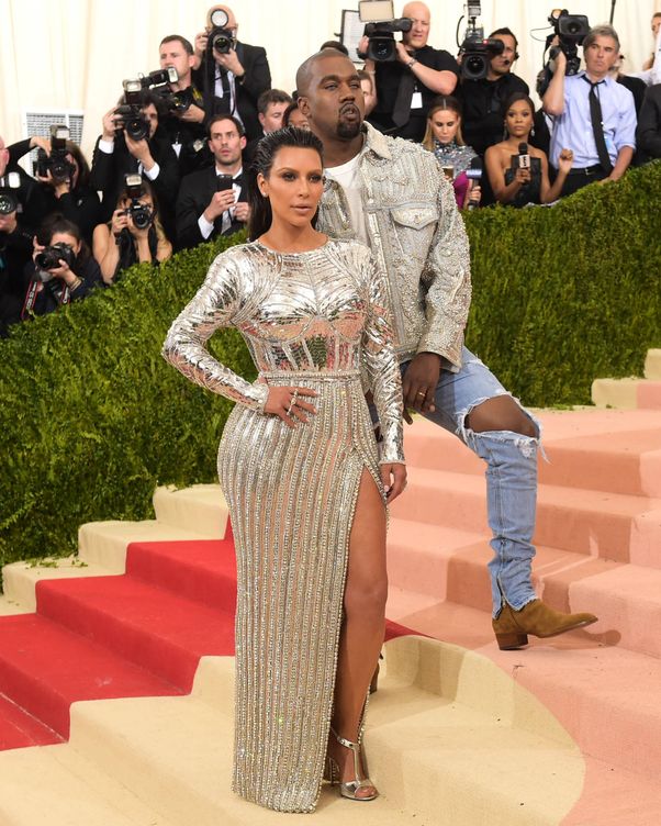 Kim Kardashian y Kanye West en la última gala MET